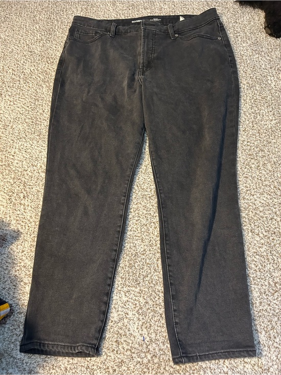 Old Navy Denim - Old Navy Women's Black High-Rise O G Straight Jeans
